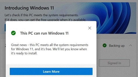 This pc can run windows 11-